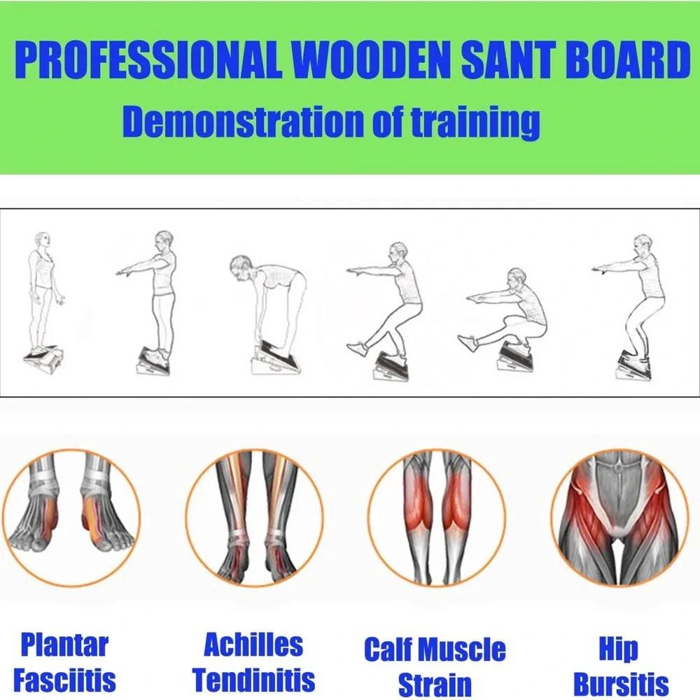 (NEW) Slant Stretch Board HEAVY DUTY 450lb Weight/ Pilates Stretch Calf and leg - Picture 12 of 12